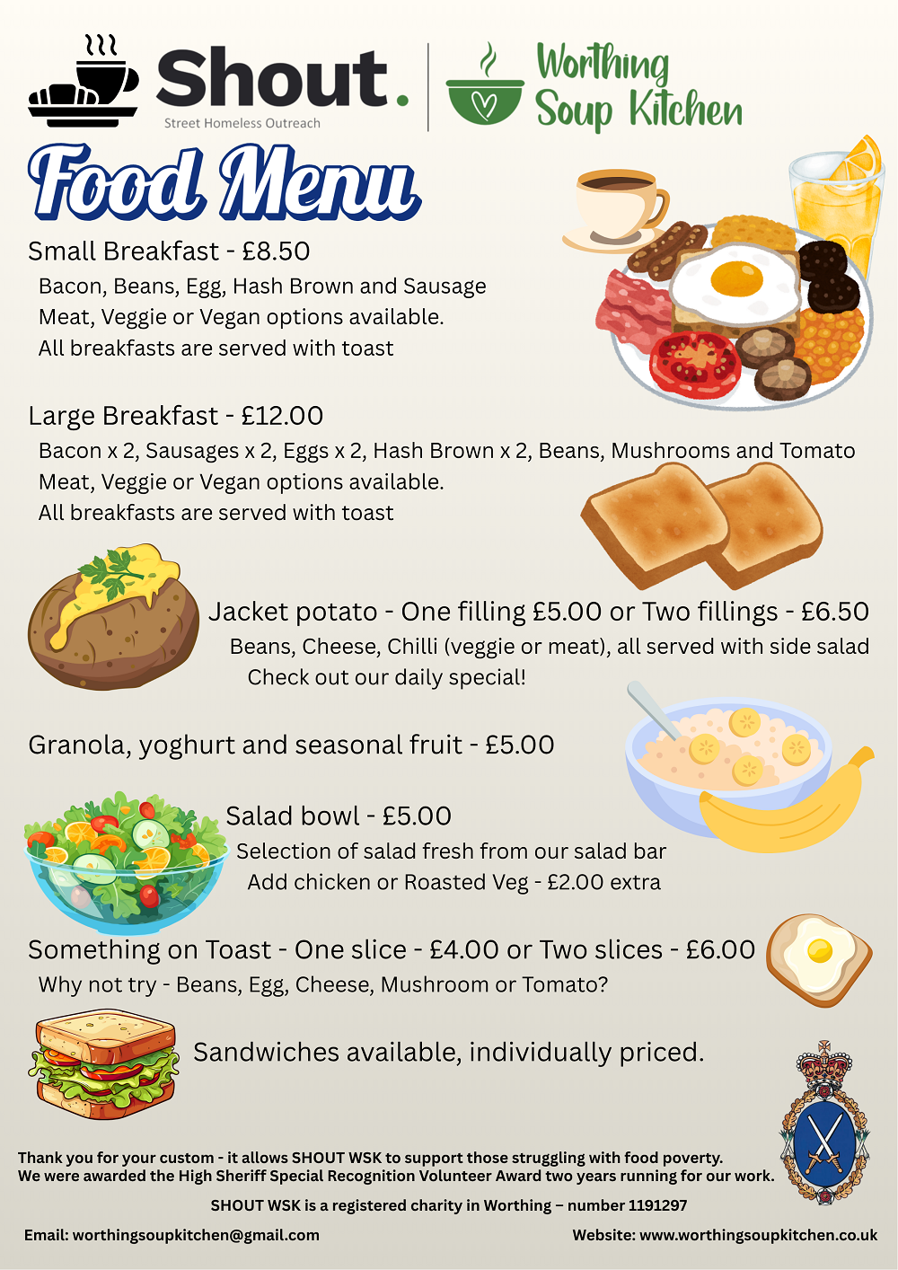 WSK menu